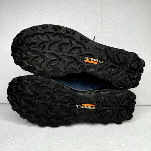 Merrell Fraxion Low Waterproof Hiking Shoes Men's Size 9 Navy - Picture 8 of 9